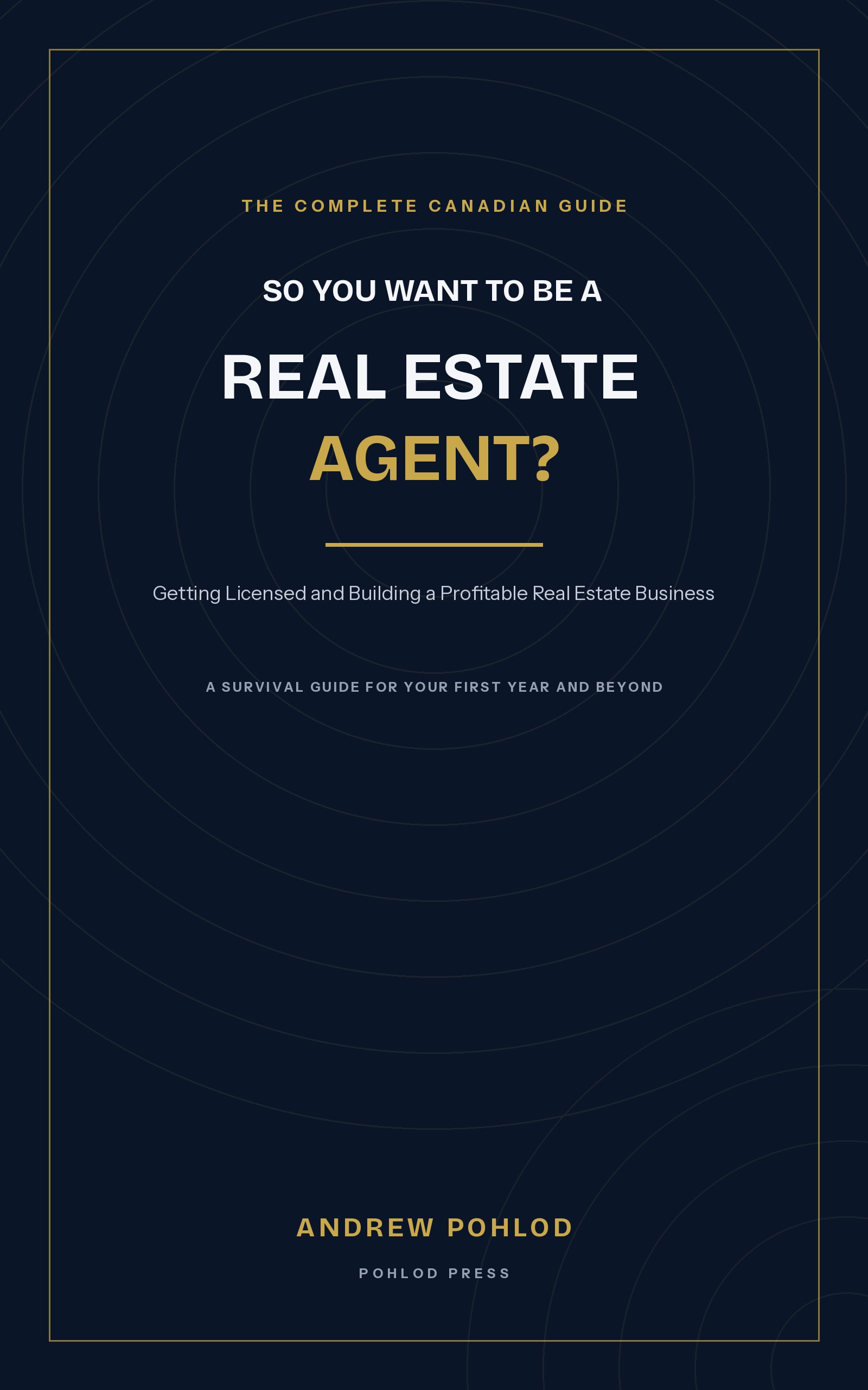 So You Want To Be A Real Estate Agent — book cover